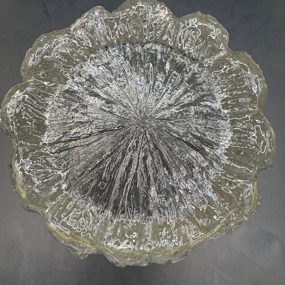 MCM Goebel Charlottenhutte Icicle Bark Textured Highball Tumbler Clear Glasses - Picture 10 of 15